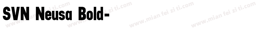 SVN Neusa Bold字体转换